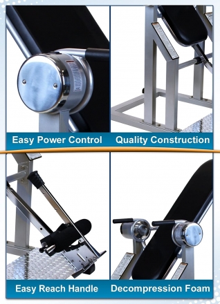 Инверсионный стол профессиональный с мотором Teeter Power VI Inversion Table with GL